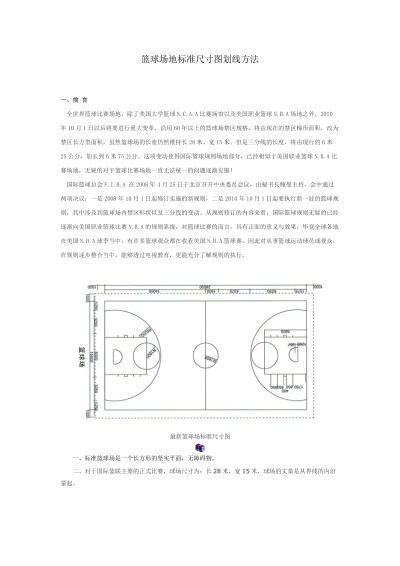 篮球场地标准尺寸图解及画法-第2张图片-www.211178.com_果博福布斯